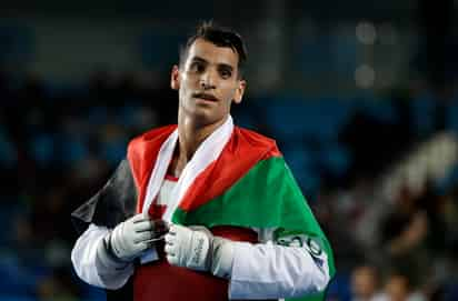 Tras ganar por 10-6, Abughaush le dio la primera medalla en taekwondo a Jordania en los Juegos Olímpicos Río de Janeiro 2016, al ganar al medallista de bronce de Londres 2012. (AP)