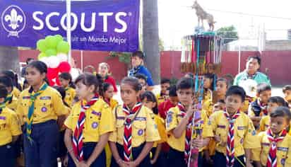 Encuentro. Scouts de la Comarca Lagunera y otros lugares del país, realizaron un campamento en el parque La Esperanza. (CORTESÍA)