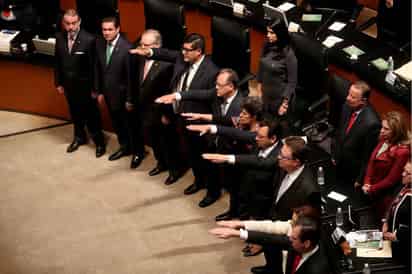 Magistrados. Tomaron protesta el día de ayer tras ser elegidos por el Senado de la República. 
