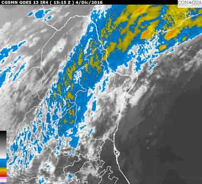 Pronóstico. Los sistemas frontales 11 y 12 provocarán lluvia y nevadas en el norte de la República. (ESPECIAL)