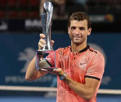 Grigor Dimitrov venció en la final al japonés Kei Nishikori por 6-2, 2-6 y 6-3. (AP)