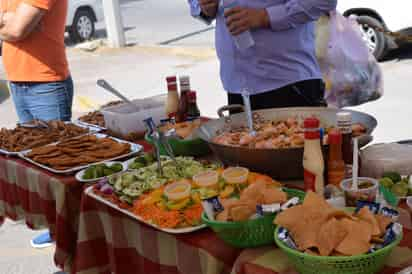 Muestra. Fue de platillos elaborados con pescados y mariscos. 