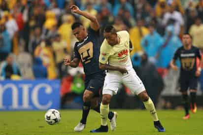 El Pumas marcha séptimo con 14 unidades, mientras que el América se ubica decimotercero con 11 y llega herido tras la suspensión por un año del defensa paraguayo Pablo César Aguilar.
