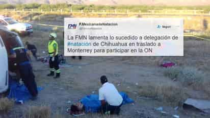 Federación Mexicana de Natación lamenta accidente