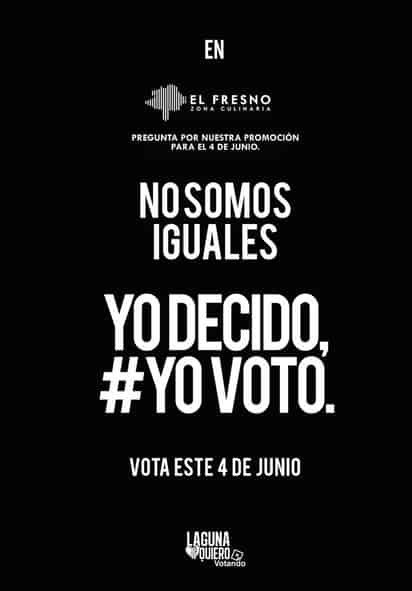 Objetivo.  La campaña de Laguna Yo Te Quiero busca que la ciudadanía emita un voto razonado este 4 de junio.