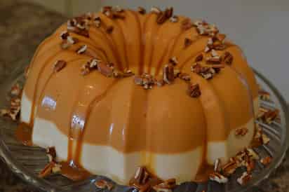 Gelatina de dulce de leche y vainilla