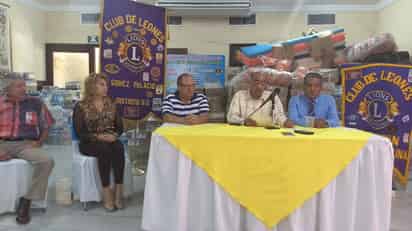 Unidos. Los clubes de Leones unieron fuerzas para apoyar a los afectados por los sismos del pasado mes de septiembre. (CORTESÍA)