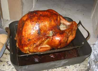 Pavo relleno de navidad