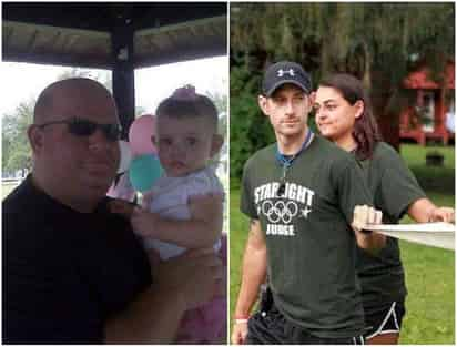 Sacrificio. Aaron Feis (Izq. junto a su hija de dos años) y Scott Beigel, lograron salvar la vida de jóvenes estudiantes que se encontraban en los pasillos de la escuela que atacó Nikolas Cruz.