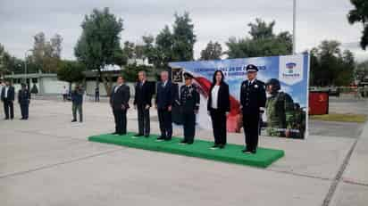 Se rindieron honores al Lábaro Patrio y se entonó el Himno Nacional, como ya es tradición. (EL SIGLO DE TORREÓN)