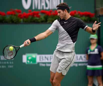Juan Martín del Potro venció 6-4 y 7-6 a David Ferrer en la tercera ronda. (EFE)