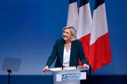 Campaña. Marine Le Pen proclamó que 'ha llegado el momento de la gran clarificación' en Francia. (EFE)