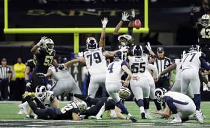 Con el gol de campo de 57 yardas cortesía de Greg Zuerlein (4) en el tiempo extra, Rams venció 26-23 a Saints.
