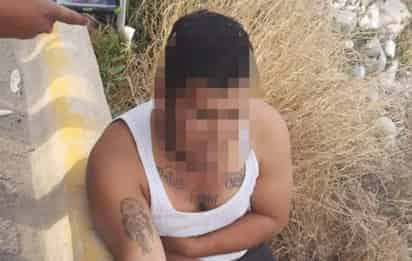 El lesionado fue trasladado a un hospital del sector salud para su atención médica. (ESPECIAL)