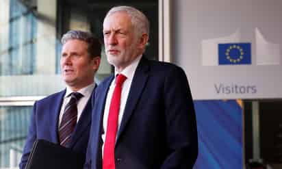 Postura. El líder del Partido Laborista, Jeremy Corbyn, se manifestó a favor de respaldar un segundo referéndum. (EFE)