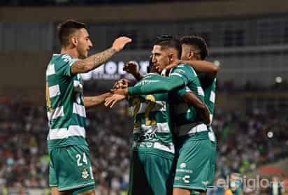 Los Guerreros del Santos Laguna mostraron su mejor versión del torneo durante el partido de la jornada 8. (Jesús Galindo)