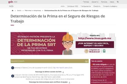 Las empresas contaron con el mes de febrero para realizar su trámite correspondiente a la Determinación de la Prima en el Seguro de Riesgos de Trabajo (SRT) ante el IMSS. (CORTESÍA)