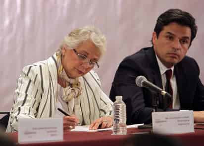 Olga Sánchez Cordero dijo que se está revisando si las personas plagiadas son migrantes, como sospechan autoridades estatales. (EL UNIVERSAL)