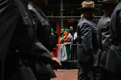 La Policía de la ciudad desplegó un importante contingente para garantizar la seguridad de los ciudadanos.