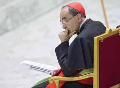 El Tribunal Correccional de Lyon condenó a una pena de seis meses exentos de cumplimiento al cardenal francés Philippe Barbarin por haber ocultado los abusos cometidos sobre niños por un cura de su archidiócesis, al que mantuvo en su puesto hasta 2015. (ARCHIVO)