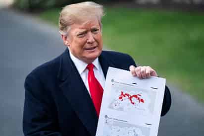 Trump se dirigió a los periodistas para confirmar la noticia. (ARCHIVO)
