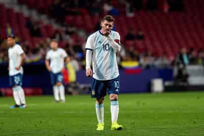 El delantero de Argentina Leo Messi durante el encuentro amistoso entre Argentina y Venezuela.