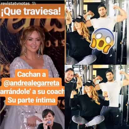 Se defiende. En su cuenta de Instagram, Andrea Legarreta se pronunció en contra de la publicación. (ESPECIAL)