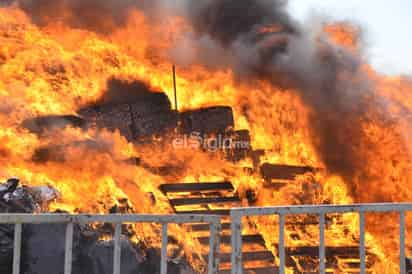 La droga incinerada es de decomisos realizados en los últimos meses en el estado. (FERNANDO COMPEÁN) 