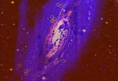 Halló, por primera vez, un sistema de cúmulos globulares en el disco de una galaxia. (ESPECIAL)