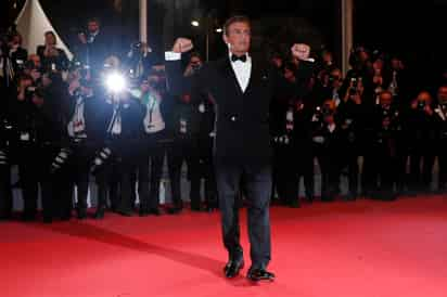 En Cannes. El actor Sylvester Stallone, la actriz Paz Vega y el productor de la cinta, Jeff Greenstein.