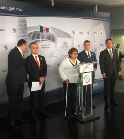  La senadora María Leonor Noyola Cervantes renunció a la bancada del Partido de la Revolución Democrática (PRD) y anunció que se sumará en los próximos días a la fracción del PVEM en la Cámara de Senadores. (TWITTER) 