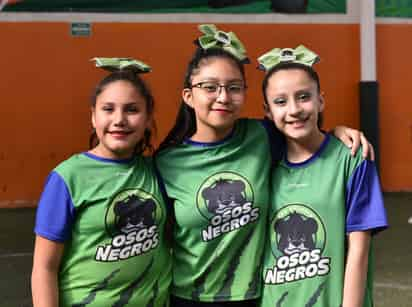 Daniela Ramírez, Jimena Cuevas y Arely Montelongo.