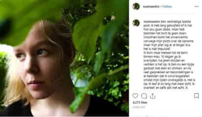 Noa falleció el pasado domingo en su casa, rodeada de sus familiares y amigos, tras decidir su suicidio. (INSTAGRAM)