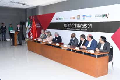 Autoridades estatales y municipales anunciaron la llegada oficial de la empresa Milwaukee Electric Tool Corporation a Torreón; comenzará a operar en el mes de abril de 2020. (FERNANDO COMPEÁN)