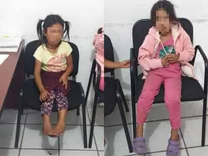 Las menores que se encontraban solas en un crucero, y fueron denunciadas a la la Procuraduría para Niños, Niñas y la Familia. (EL SIGLO COAHUILA)