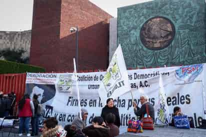 Homero Aguirre, vocero nacional de Antorcha Campesina, calificó de una reunión inútil el encuentro que tuvieron la tarde de este martes con el coordinador de los diputados de Morena, Mario Delgado, para tratar de que se libere la Cámara de Diputados. (ARCHIVO)