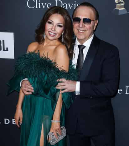 La cantante mexicana Thalía y el empresario Tommy Mottola cumplen 19 años de casados. (ESPECIAL)