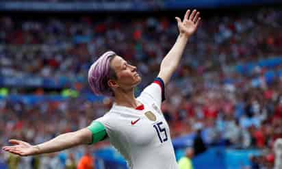 Megan Rapinoe ha tenido un gran año con Estados Unidos. (ARCHIVO) 