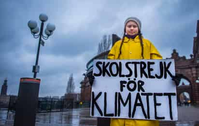 La activista Greta Thunberg urgió al mundo a parar la explotación y exploración de combustibles fósiles. (EFE) 