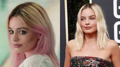 La serie de Netflix, Sex Education, no sólo ha llamado la atención del público por su trama, sino también por el gran parecido de una de sus protagonistas, Emma Mackey, quien da vida a “Maeve”, con la actriz nominada al Oscar por su papel en El escándalo, Margot Robbie. (ESPECIAL/ARCHIVO)