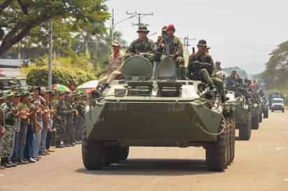 Se llevaron a cabo las maniobras 'Escudo Bolivariano 2020', los primeros ejercicios militares que realiza Venezuela este año. (EFE) 