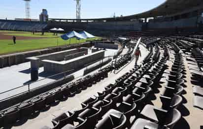 Va tomando forma el nuevo bar, el cual estará al nivel del terreno de juego. (JESÚS GALINDO)