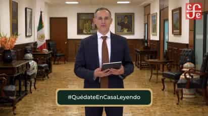 El anuncio de la lectura de un poema de Miguel Hernández que hizo hoy miércoles 6 de mayo el subsecretario de Prevención y Promoción de la Salud, Hugo López-Gatell, durante el programa 'Desde El Fondo' que organiza el Fondo de Cultura Económica, generó reacciones en las redes sociales. (ESPECIAL)