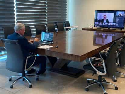 De forma virtual, el alcalde Zermeño participó en un encuentro nacional de presidentes municipales.