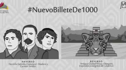 La nueva pieza podría aparecer en noviembre ya que será alusivo a la Revolución Mexicana, que este año celebra 110 años. (ESPECIAL)
