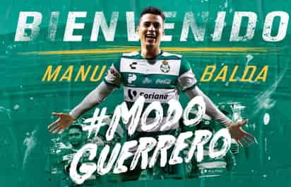 “Manu”, de 28 años, llega con una amplia experiencia en el futbol europeo. (FOTO: @CLUBSANTOS)