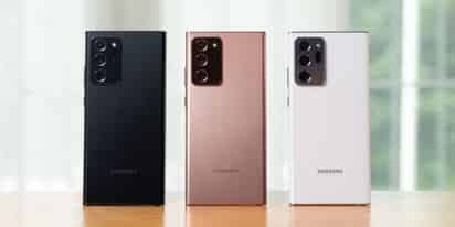 El Galaxy Note estará disponible en los colores bronce, gris y verde.