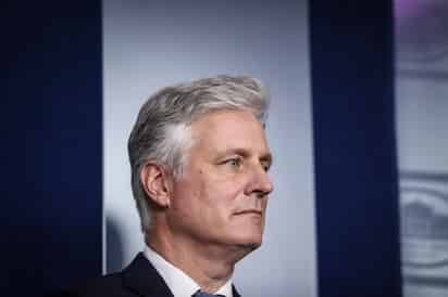O'Brien, uno de los asesores más cercanos a Trump, se reunió con miembros de la comunidad colombiana y venezolana. (EFE)