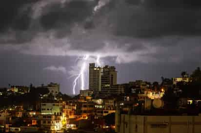 Vista general de la tormenta provocada por el huracán.