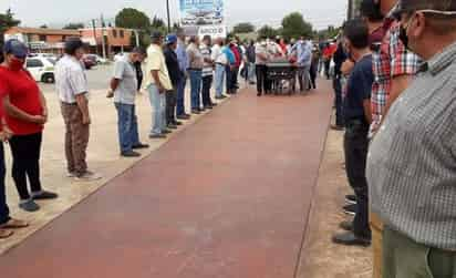 En el Teatro de la Casa del Minero, el pueblo de Cananea se despide de Sergio Tolano Lizárraga, líder de la Sección 65 que por más de 13 años encabezó la lucha y huelga contra Grupo México, la cual llevó hasta la Corte Interamericana de los Derechos Humanos (CIDH). (ESPECIAL)